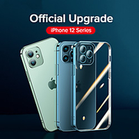 Phone Case For Apple Back Cover iPhone 12 Pro Max 11 Pro Max Shockproof Plating Clear Transparent TPU miniinthebox