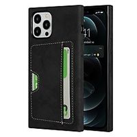Phone Case For Apple Back Cover iPhone 12 Pro Max 11 SE 2020 X XR XS Max 8 7 6 Card Holder Shockproof Dustproof Solid Colored PU Leather miniinthebox
