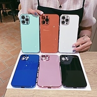 Phone Case For Apple Back Cover iPhone 12 Pro Max 11 SE 2020 X XR XS Max 8 7 6 Dustproof Plating Solid Colored TPU miniinthebox