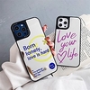 Phone Case For Apple Back Cover iPhone 12 Pro Max 11 SE 2020 X XR XS Max 8 7 6 Shockproof Dustproof Mirror Word / Phrase TPU miniinthebox