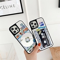 Phone Case For Apple Back Cover iPhone 12 Pro Max 11 SE 2020 X XR XS Max 8 7 6 Shockproof Dustproof Mirror Word / Phrase TPU miniinthebox