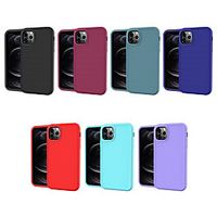 Phone Case For Apple Back Cover iPhone 12 Pro Max 11 SE 2020 X XR XS Max 8 7 6 Shockproof Dustproof Solid Colored TPU miniinthebox