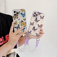 Phone Case For Apple Back Cover iPhone 12 Pro Max 11 SE 2020 X XR XS Max 8 7 Portable Shockproof Dustproof Butterfly TPU miniinthebox