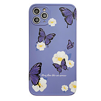 Phone Case For Apple Back Cover iPhone 12 Pro Max 11 SE 2020 X XR XS Max 8 7 Shockproof Dustproof Butterfly Flower TPU miniinthebox