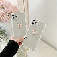 Phone Case For Apple Back Cover iPhone 12 Pro Max 11 SE 2020 X XR XS Max 8 7 Shockproof Dustproof Butterfly Transparent TPU miniinthebox