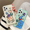 Phone Case For Apple Back Cover iPhone 12 Pro Max 11 SE 2020 X XR XS Max 8 7 Shockproof Dustproof Cartoon Animal TPU miniinthebox