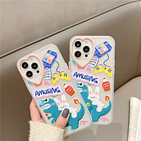 Phone Case For Apple Back Cover iPhone 12 Pro Max 11 SE 2020 X XR XS Max 8 7 Shockproof Dustproof Cartoon Animal TPU miniinthebox