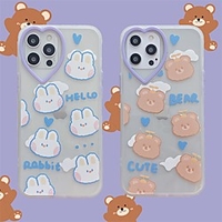 Phone Case For Apple Back Cover iPhone 12 Pro Max 11 SE 2020 X XR XS Max 8 7 Shockproof Dustproof Cartoon Animal TPU miniinthebox