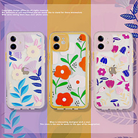 Phone Case For Apple Back Cover iPhone 12 Pro Max 11 SE 2020 X XR XS Max 8 7 Shockproof Dustproof Cartoon Flower TPU miniinthebox