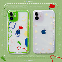 Phone Case For Apple Back Cover iPhone 12 Pro Max 11 SE 2020 X XR XS Max 8 7 Shockproof Dustproof Cartoon Geometric Pattern TPU miniinthebox