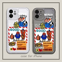 Phone Case For Apple Back Cover iPhone 12 Pro Max 11 SE 2020 X XR XS Max 8 7 Shockproof Dustproof Cartoon TPU miniinthebox