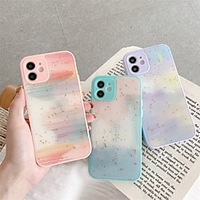 Phone Case For Apple Back Cover iPhone 12 Pro Max 11 SE 2020 X XR XS Max 8 7 Shockproof Dustproof Color Gradient Marble TPU miniinthebox