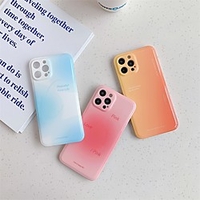Phone Case For Apple Back Cover iPhone 12 Pro Max 11 SE 2020 X XR XS Max 8 7 Shockproof Dustproof Color Gradient TPU miniinthebox