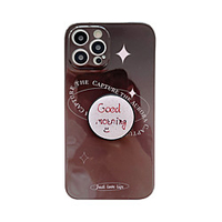 Phone Case For Apple Back Cover iPhone 12 Pro Max 11 SE 2020 X XR XS Max 8 7 Shockproof Dustproof Color Gradient Word / Phrase Solid Colored TPU miniinthebox