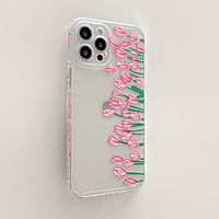 Phone Case For Apple Back Cover iPhone 12 Pro Max 11 SE 2020 X XR XS Max 8 7 Shockproof Dustproof Flower TPU miniinthebox