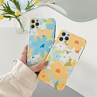 Phone Case For Apple Back Cover iPhone 12 Pro Max 11 SE 2020 X XR XS Max 8 7 Shockproof Dustproof Geometric Pattern Flower TPU miniinthebox