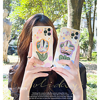 Phone Case For Apple Back Cover iPhone 12 Pro Max 11 SE 2020 X XR XS Max 8 7 Shockproof Dustproof Geometric Pattern Flower TPU miniinthebox