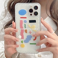 Phone Case For Apple Back Cover iPhone 12 Pro Max 11 SE 2020 X XR XS Max 8 7 Shockproof Dustproof Geometric Pattern TPU miniinthebox
