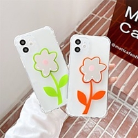 Phone Case For Apple Back Cover iPhone 12 Pro Max 11 SE 2020 X XR XS Max 8 7 Shockproof Dustproof Graphic Flower TPU miniinthebox