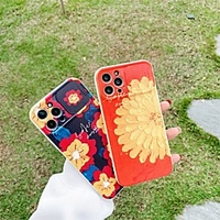 Phone Case For Apple Back Cover iPhone 12 Pro Max 11 SE 2020 X XR XS Max 8 7 Shockproof Dustproof Graphic Flower TPU miniinthebox