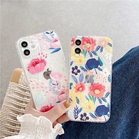Phone Case For Apple Back Cover iPhone 12 Pro Max 11 SE 2020 X XR XS Max 8 7 Shockproof Dustproof Graphic Flower TPU miniinthebox