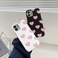 Phone Case For Apple Back Cover iPhone 12 Pro Max 11 SE 2020 X XR XS Max 8 7 Shockproof Dustproof Heart TPU miniinthebox