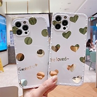 Phone Case For Apple Back Cover iPhone 12 Pro Max 11 SE 2020 X XR XS Max 8 7 Shockproof Dustproof Heart TPU miniinthebox