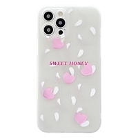 Phone Case For Apple Back Cover iPhone 12 Pro Max 11 SE 2020 X XR XS Max 8 7 Shockproof Dustproof Heart Transparent TPU miniinthebox