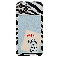 Phone Case For Apple Back Cover iPhone 12 Pro Max 11 SE 2020 X XR XS Max 8 7 Shockproof Dustproof Lines / Waves Animal TPU miniinthebox
