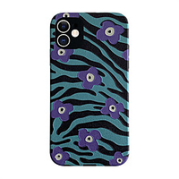 Phone Case For Apple Back Cover iPhone 12 Pro Max 11 SE 2020 X XR XS Max 8 7 Shockproof Dustproof Lines / Waves Flower TPU miniinthebox