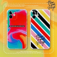 Phone Case For Apple Back Cover iPhone 12 Pro Max 11 SE 2020 X XR XS Max 8 7 Shockproof Dustproof Lines / Waves TPU miniinthebox