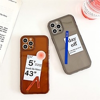 Phone Case For Apple Back Cover iPhone 12 Pro Max 11 SE 2020 X XR XS Max 8 7 Shockproof Dustproof Pattern Word / Phrase TPU miniinthebox