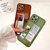 Phone Case For Apple Back Cover iPhone 12 Pro Max 11 SE 2020 X XR XS Max 8 7 Shockproof Dustproof Pattern Word / Phrase TPU miniinthebox