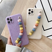 Phone Case For Apple Back Cover iPhone 12 Pro Max 11 SE 2020 X XR XS Max 8 7 Shockproof Dustproof Solid Colored Plush Plush miniinthebox