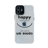 Phone Case For Apple Back Cover iPhone 12 Pro Max 11 SE 2020 X XR XS Max 8 7 Shockproof Dustproof Translucent Playing with Apple Logo Word / Phrase TPU miniinthebox