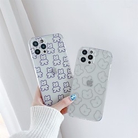 Phone Case For Apple Back Cover iPhone 12 Pro Max 11 SE 2020 X XR XS Max 8 7 Shockproof Dustproof Transparent Animal TPU miniinthebox