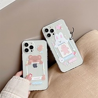 Phone Case For Apple Back Cover iPhone 12 Pro Max 11 SE 2020 X XR XS Max 8 7 Shockproof Dustproof Transparent Animal TPU miniinthebox