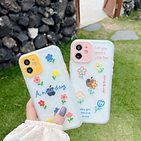 Phone Case For Apple Back Cover iPhone 12 Pro Max 11 SE 2020 X XR XS Max 8 7 Shockproof Dustproof Transparent Flower TPU miniinthebox
