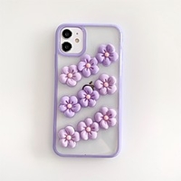 Phone Case For Apple Back Cover iPhone 12 Pro Max 11 SE 2020 X XR XS Max 8 7 Shockproof Dustproof Transparent Flower TPU miniinthebox