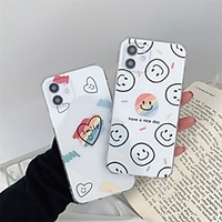 Phone Case For Apple Back Cover iPhone 12 Pro Max 11 SE 2020 X XR XS Max 8 7 Shockproof Dustproof Transparent Graphic Heart TPU miniinthebox