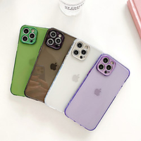 Phone Case For Apple Back Cover iPhone 12 Pro Max 11 SE 2020 X XR XS Max 8 7 Shockproof Dustproof Transparent Solid Colored TPU miniinthebox