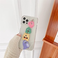 Phone Case For Apple Back Cover iPhone 12 Pro Max 11 SE 2020 X XR XS Max 8 7 Shockproof Dustproof Transparent TPU miniinthebox