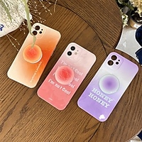 Phone Case For Apple Back Cover iPhone 12 Pro Max 11 SE 2020 X XR XS Max 8 7 Shockproof Dustproof with Stand Color Gradient TPU miniinthebox