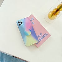 Phone Case For Apple Back Cover iPhone 12 Pro Max 11 SE 2020 X XR XS Max 8 7 Shockproof Dustproof with Stand Solid Colored TPU miniinthebox