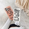Phone Case For Apple Back Cover iPhone 12 Pro Max 11 SE 2020 X XR XS Max 8 7 Shockproof Dustproof Word / Phrase TPU miniinthebox