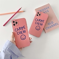 Phone Case For Apple Back Cover iPhone 12 Pro Max 11 SE 2020 X XR XS Max 8 7 Shockproof Dustproof Word / Phrase TPU miniinthebox