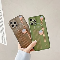 Phone Case For Apple Back Cover iPhone 12 Pro Max 11 SE 2020 X XR XS Max 8 7 Shockproof Dustproof Word / Phrase TPU miniinthebox