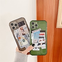 Phone Case For Apple Back Cover iPhone 12 Pro Max 11 SE 2020 X XR XS Max 8 7 Shockproof Dustproof Word / Phrase TPU miniinthebox