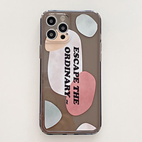 Phone Case For Apple Back Cover iPhone 12 Pro Max 11 SE 2020 X XR XS Max 8 7 Shockproof Dustproof Word / Phrase TPU miniinthebox