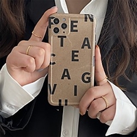 Phone Case For Apple Back Cover iPhone 12 Pro Max 11 SE 2020 X XR XS Max 8 7 Shockproof Dustproof Word / Phrase TPU miniinthebox
